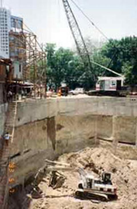 Excavation of basement of Prince Plaza 2