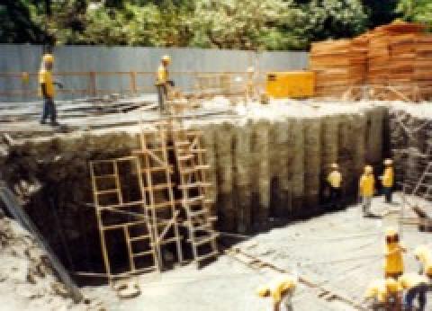 FS Soil Cement Columns as retaining wall for the National Museum